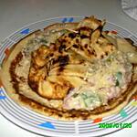 recette crêpe farci aux poireaux et lardon