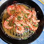 recette Gambas flambées au pastis