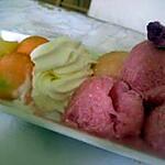 recette SORBET AUX LITCHIS ET A L'EAU DE ROSE