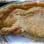 recette Clafoutis salé au fromage à raclette,saumon fumé