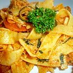recette tagliatelle au cabillaud et tarama.
