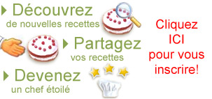 D&eacute;couvrez de nouvelles recettes, Partagez vos recettes, Devenez un chef &eacute;toil&eacute;