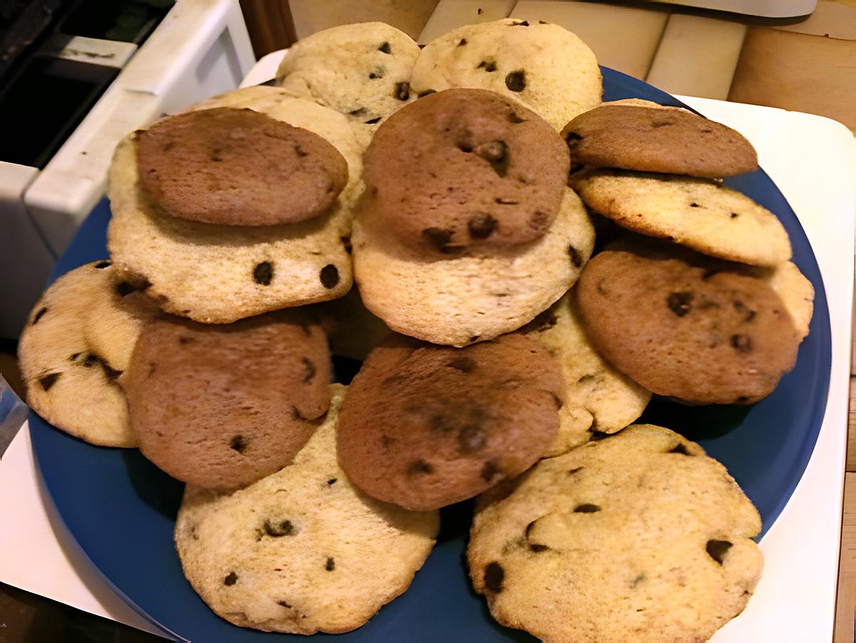 recette Cookies au amande et au pépite de chocolat