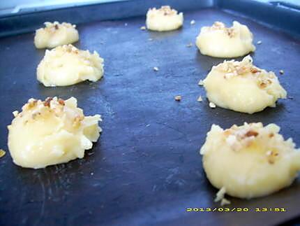 recette chouquettes aux pépites de nougatine