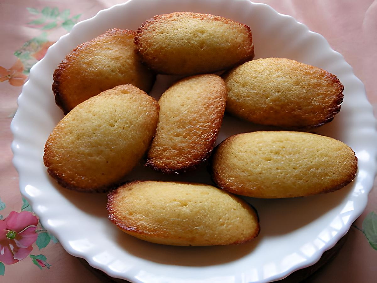 recette Madeleine au miel