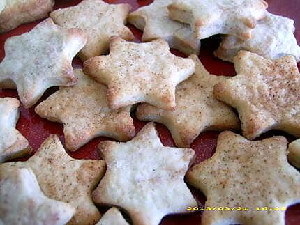 recette étoiles sablées à la cannelle