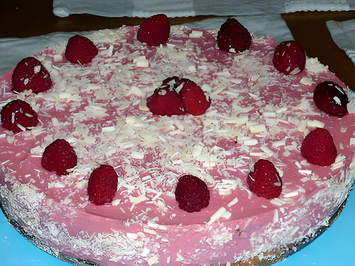 recette BAVAROIS A LA MOUSSE DE FRAMBOISE