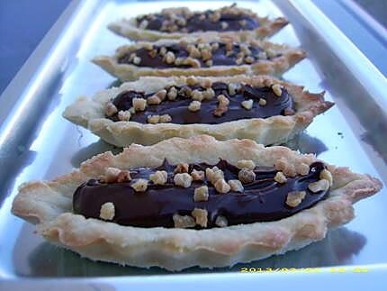 recette tartelette barquette nutella-noisette