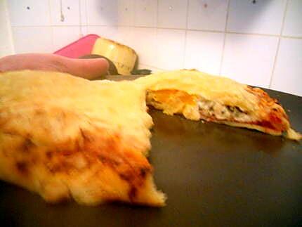 recette Pizza chorizo et calzone