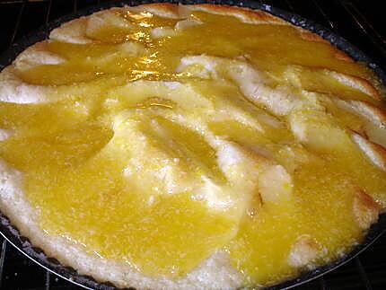 recette Tarte moelleuse aux pommes et noix de coco