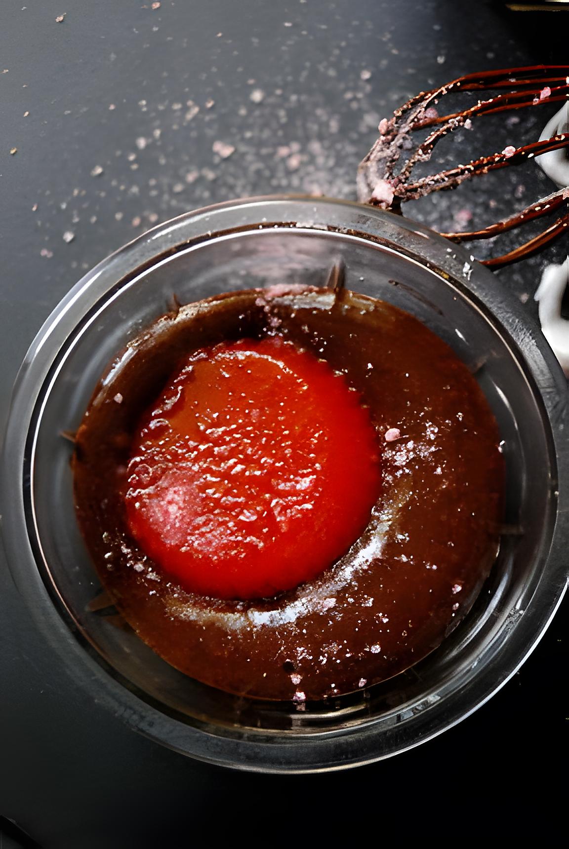 recette Verrine de chocolat à la gelée rouge