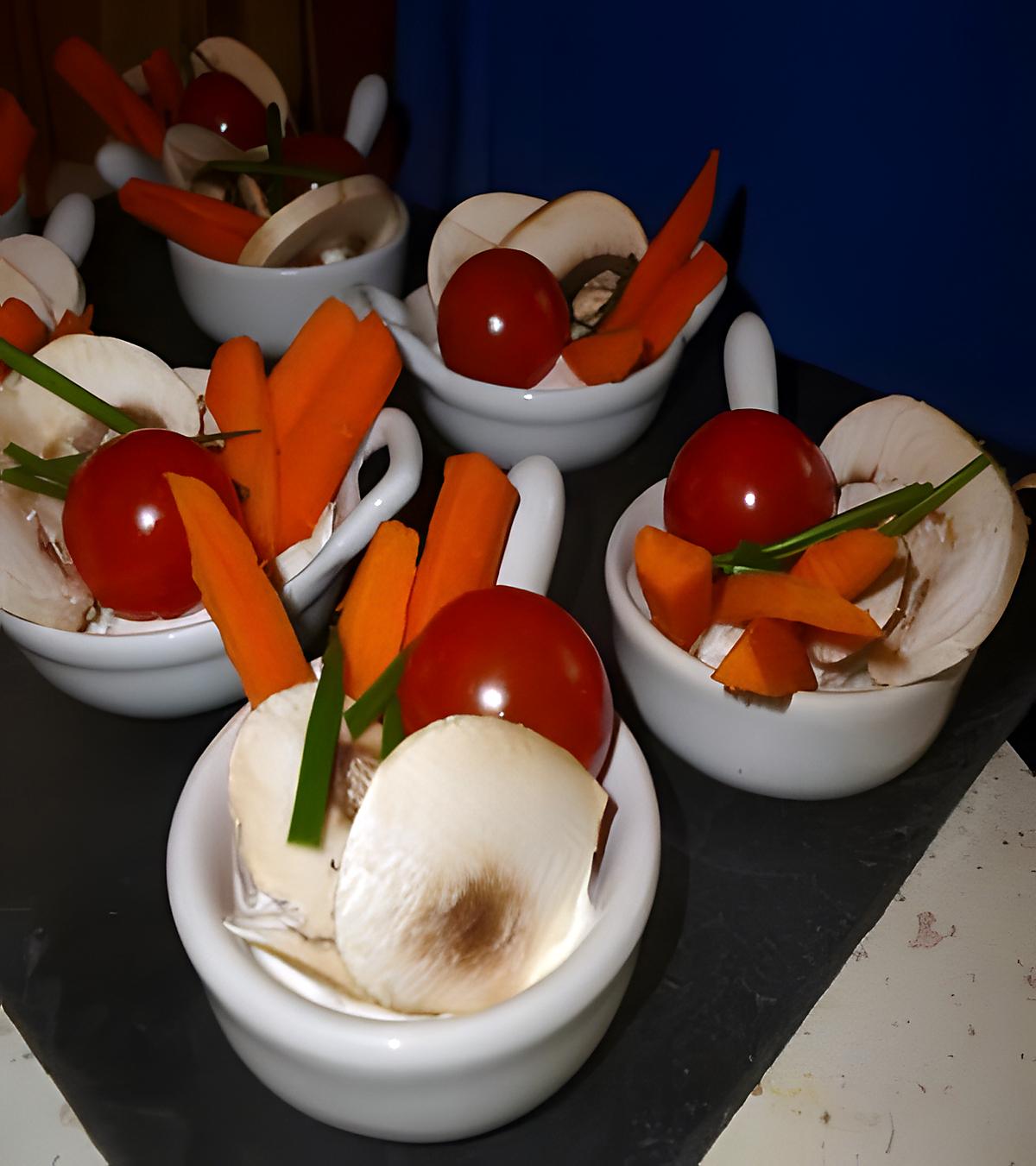 recette crudités apéritives