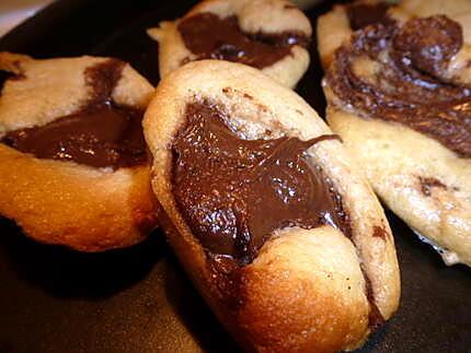 recette madeleines au nutella