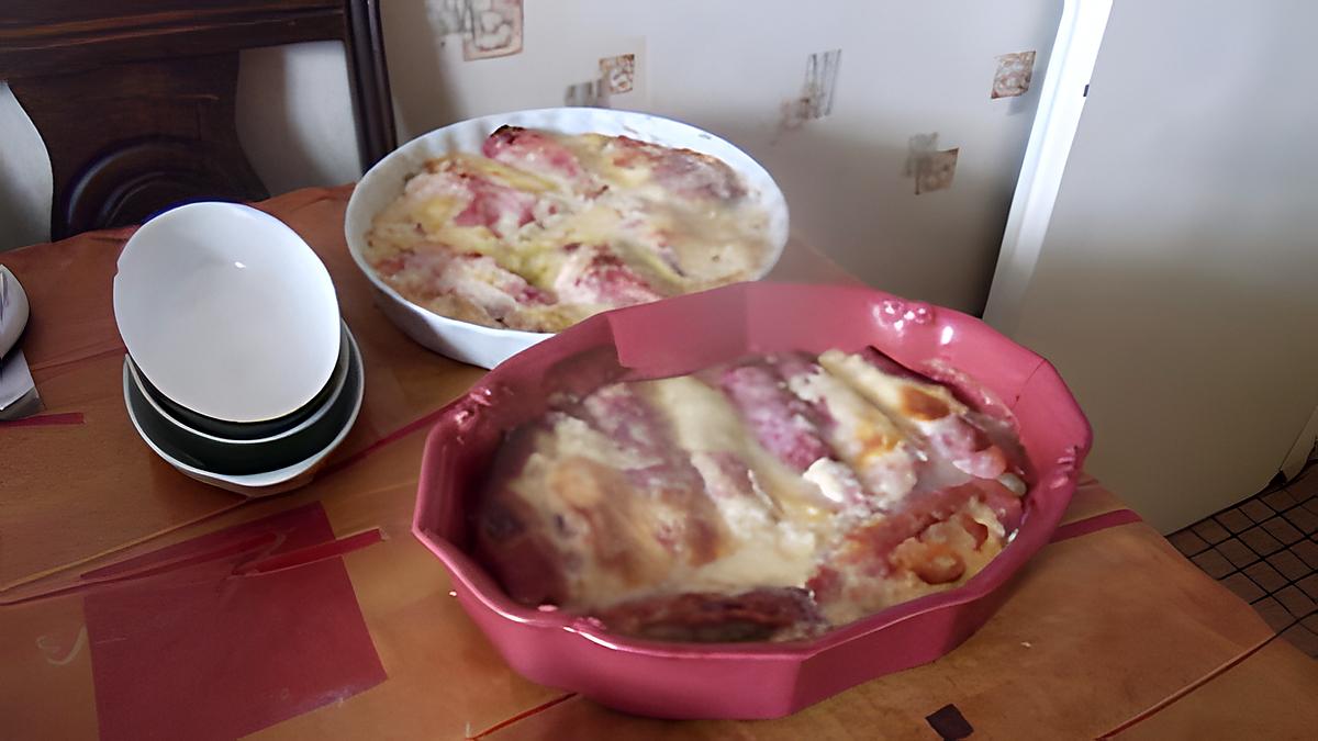 recette endives et pommes deterre au jambon