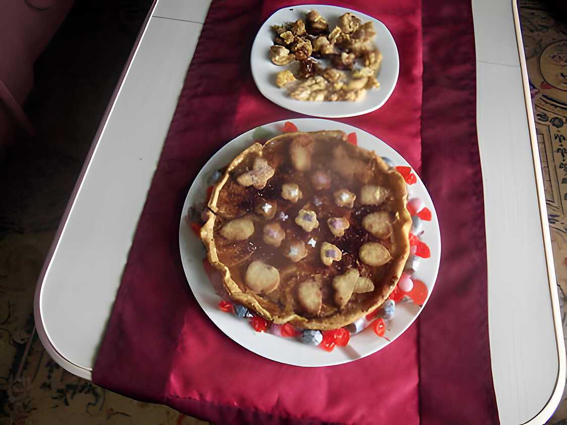 Tarte pommes rhubarbe mascarpone