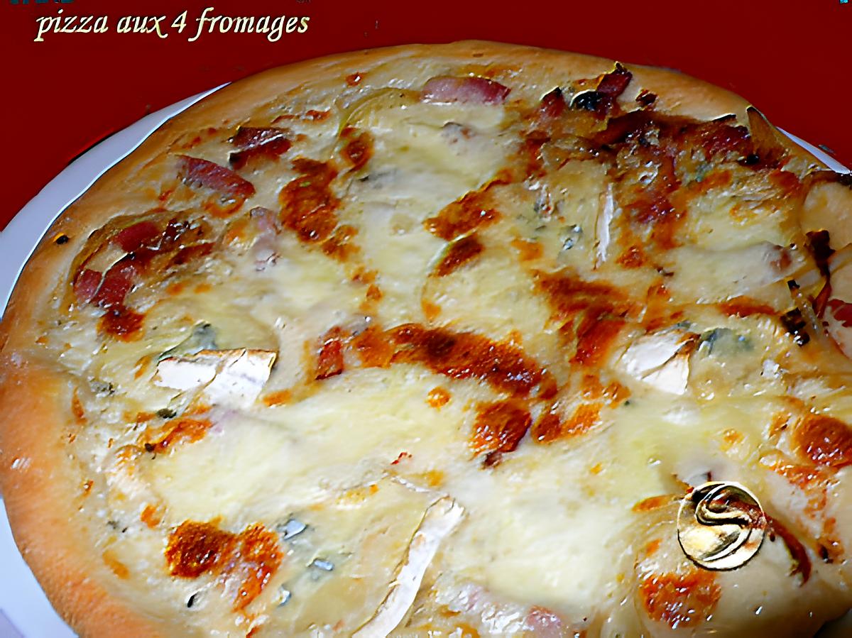 recette Pizza aux 4 fromages