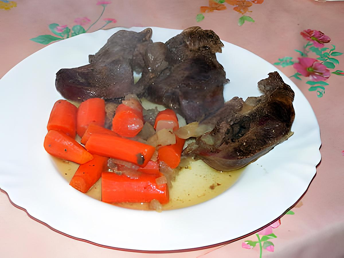 recette Coeur de porc aux carottes