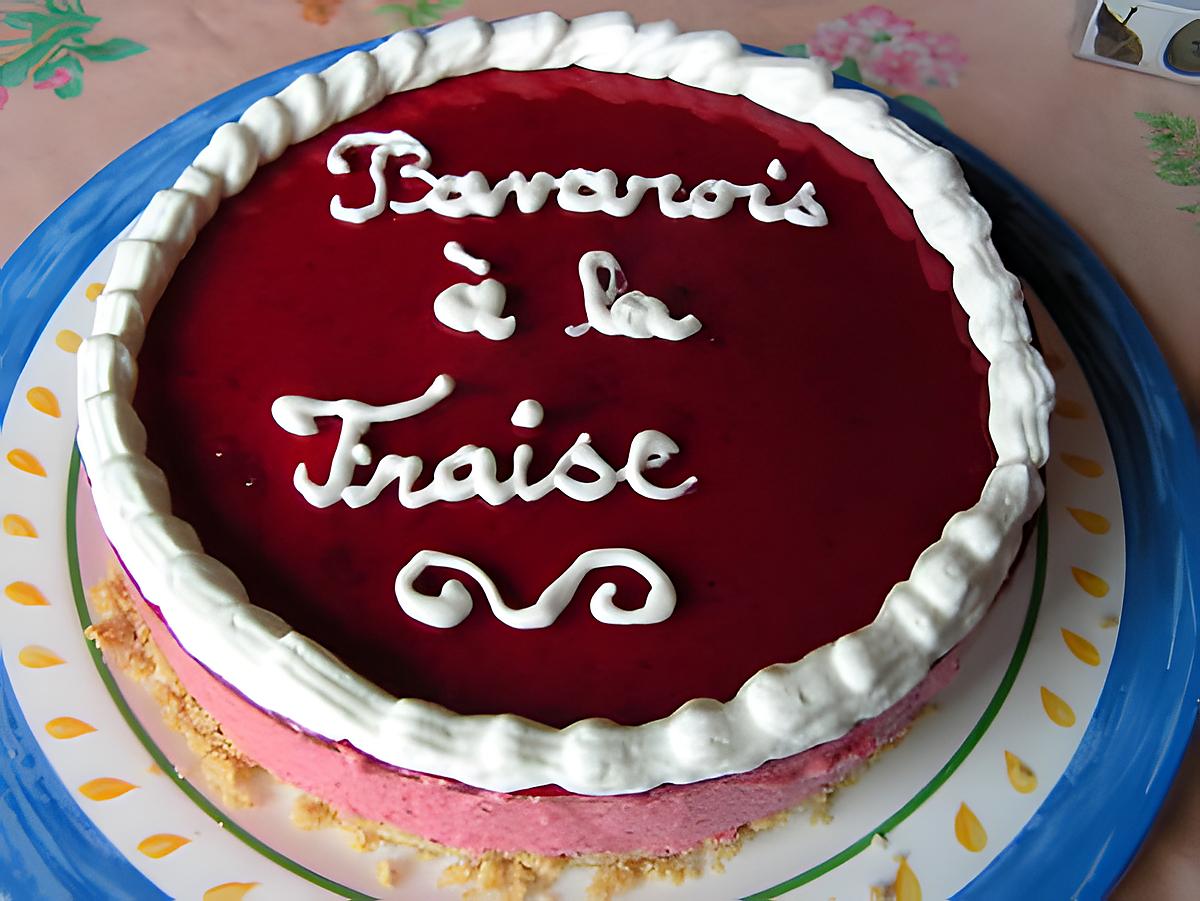 recette Bavarois à la fraise