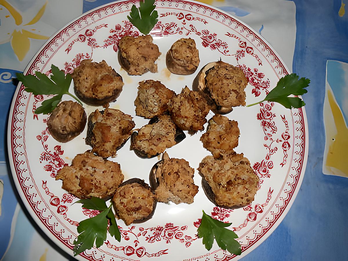 recette Champignons de Paris farcis au thon