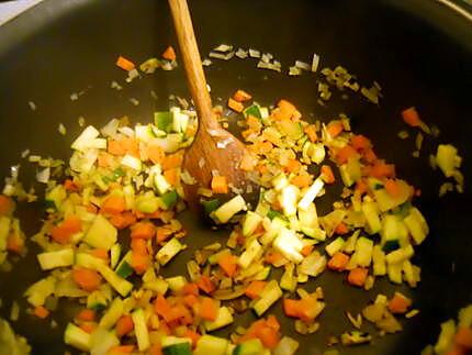 recette BOULETTES DE BOEUF SAUCE TOMATE-LEGUMES