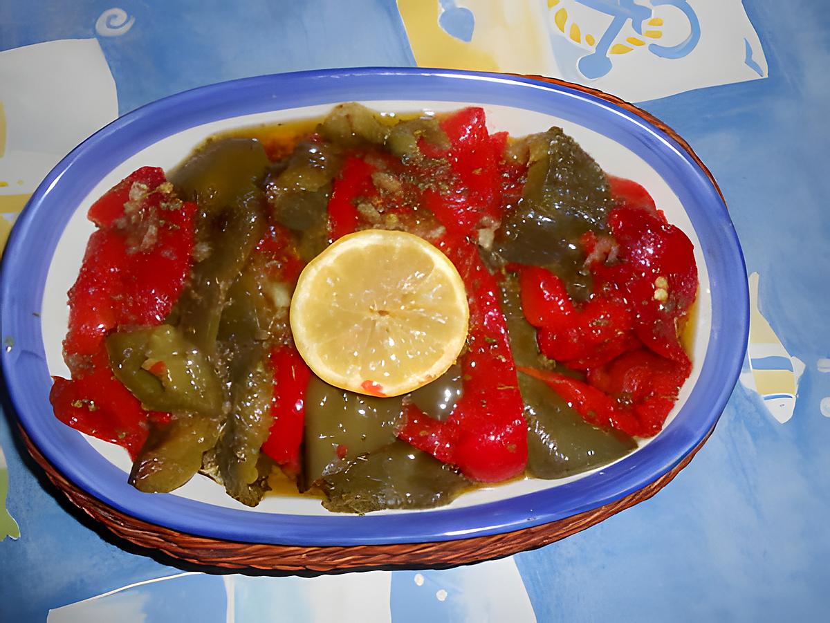 recette Poivrons marinés a l origan