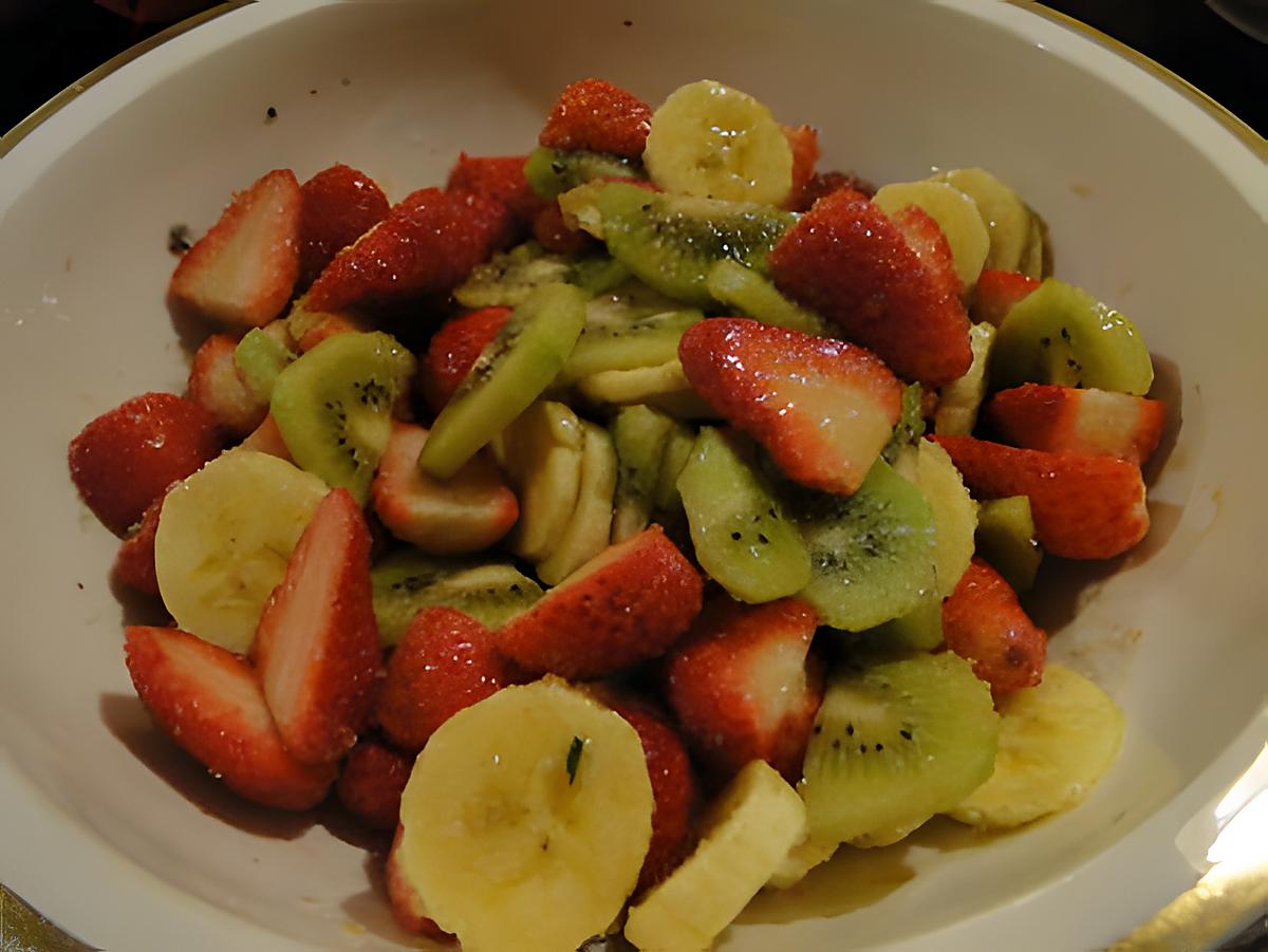 recette Salade de fraises parfumée au café