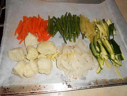 recette Merlu roti et ses petits légumes