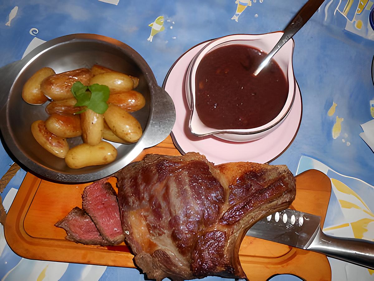 recette Cote de boeuf sauce marchand de vin