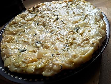 recette Tarte tatin d'endives au roquefort