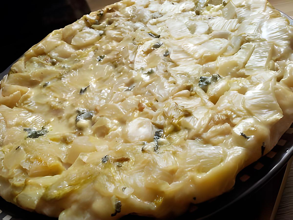 recette Tarte tatin d'endives au roquefort