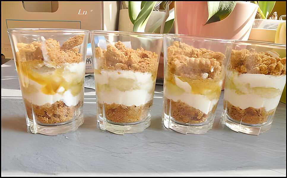 recette Verrine banane spéculoos (Invention)