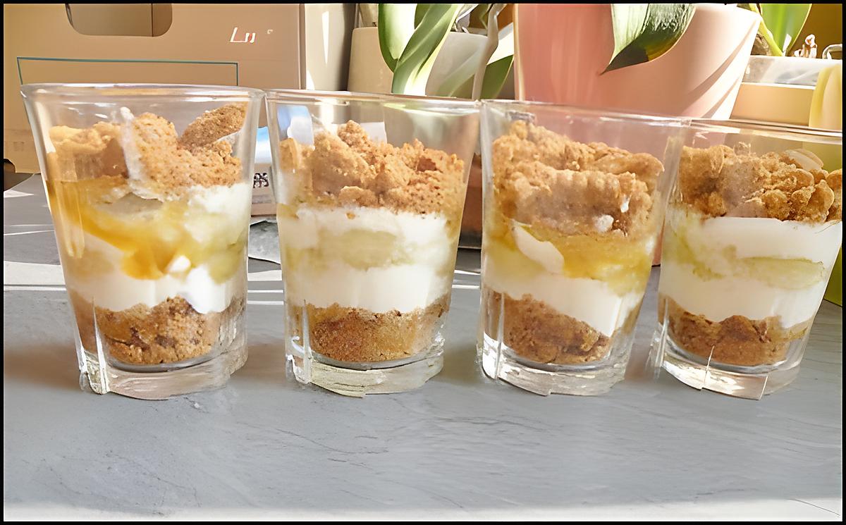 recette Verrine banane spéculoos (Invention)