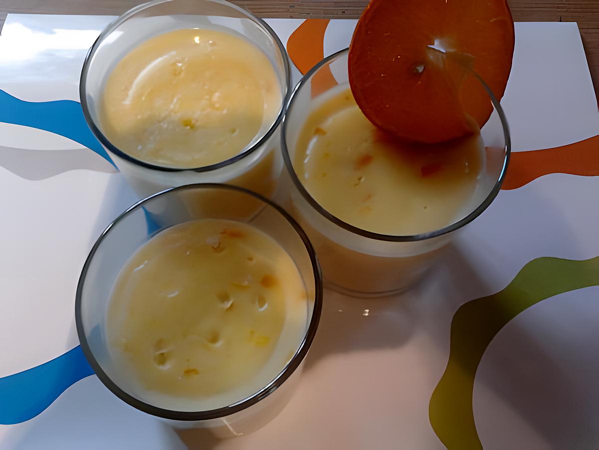 recette crème pudding à l'orange