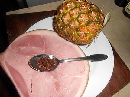 recette Jambon grillé a l ananas