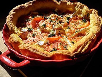 recette Tarte à la tomates et camembert