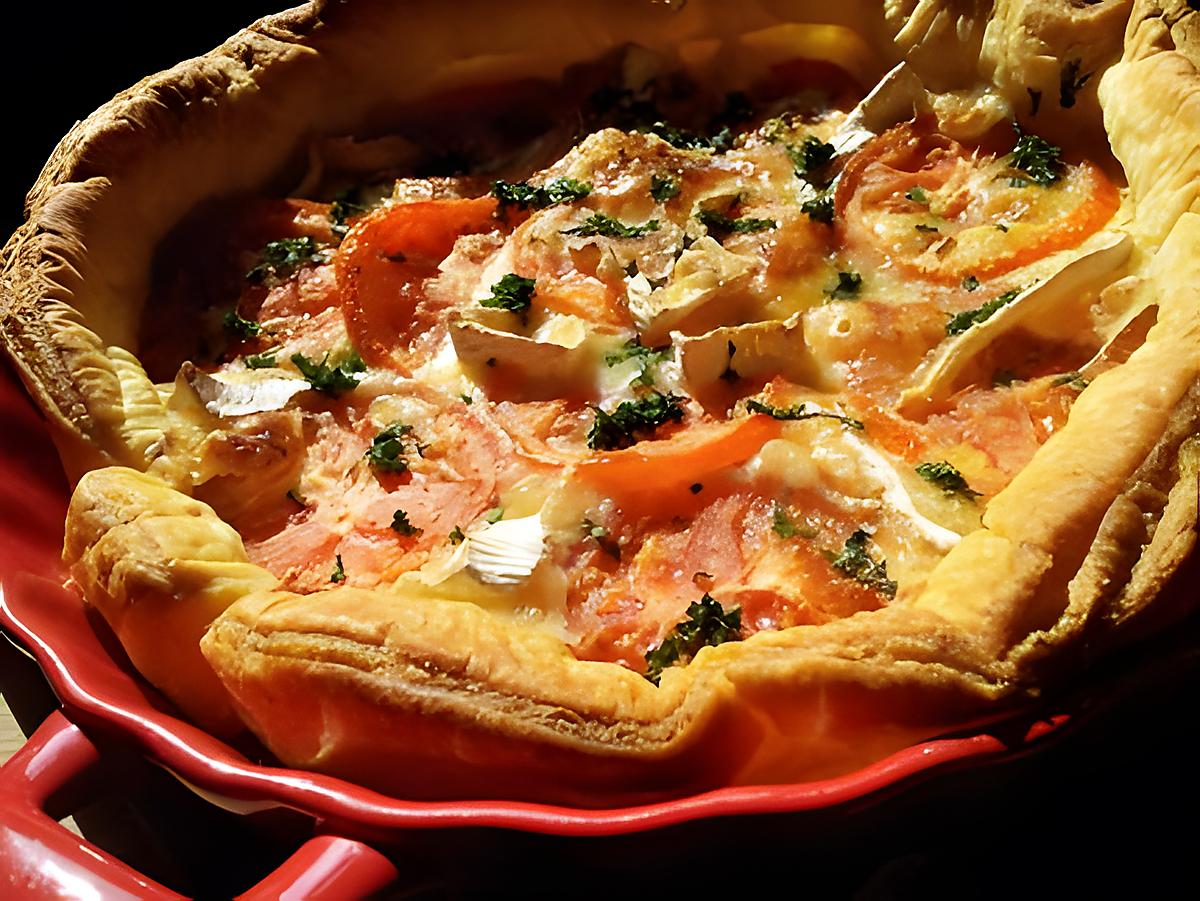 recette Tarte à la tomates et camembert