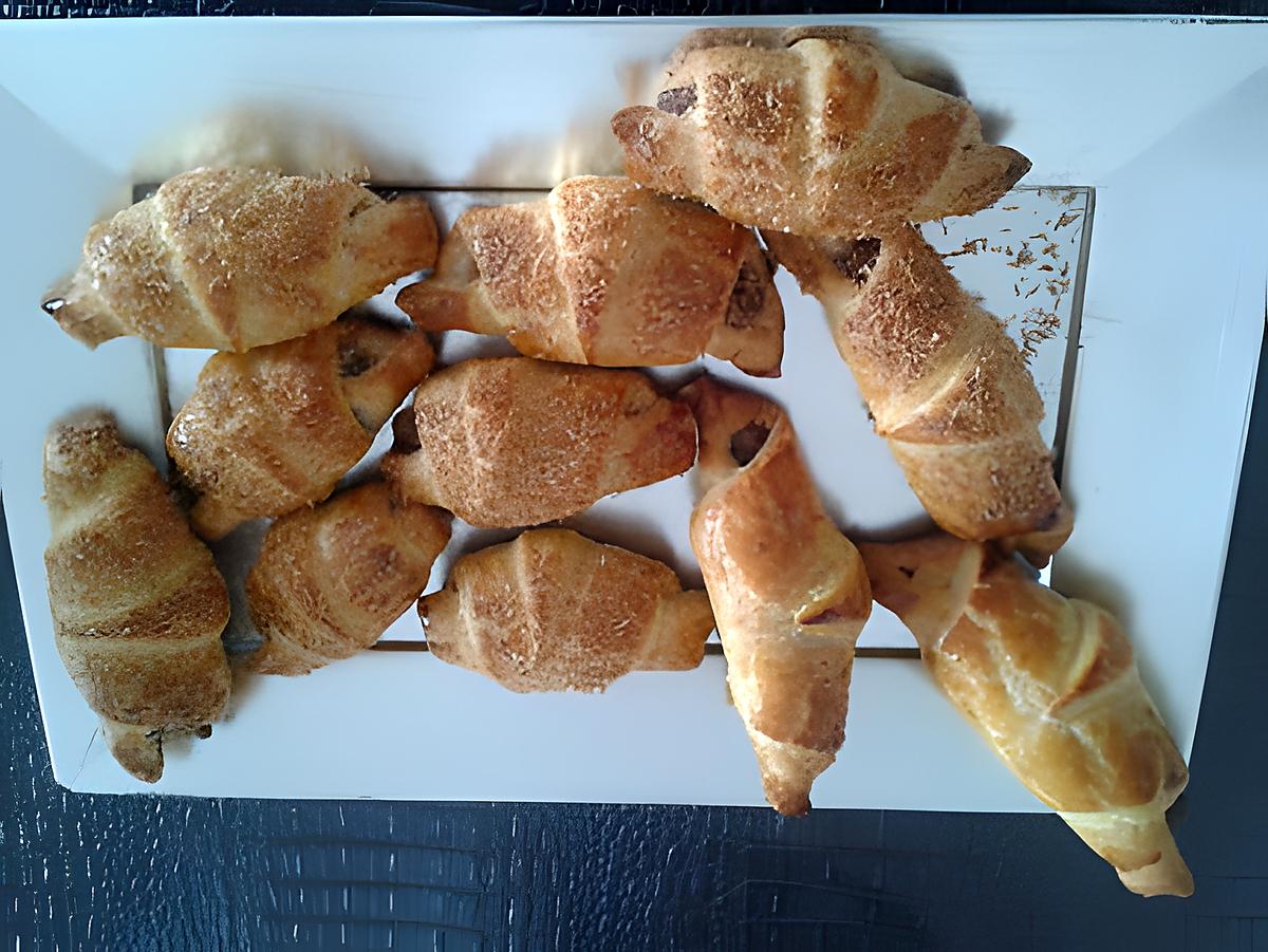 recette croissant au nutella-coco