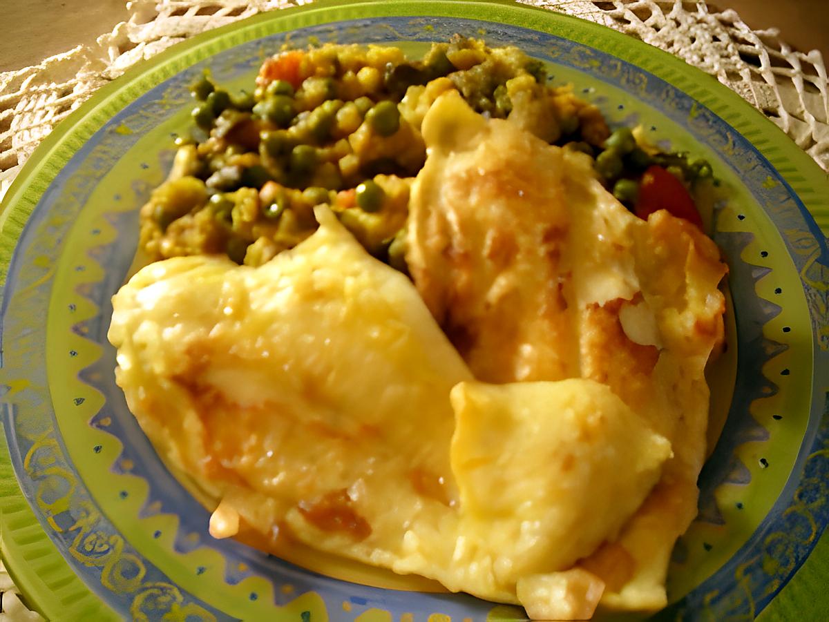 recette filets de limande et légumes à l'indienne