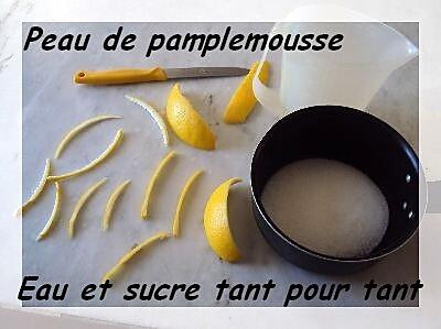 recette Petits noeuds en peau de pamplemousse