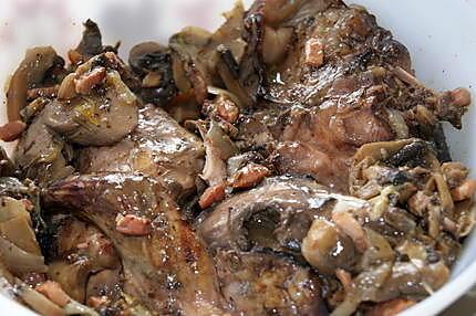 recette Lapin aux champignons tout simple