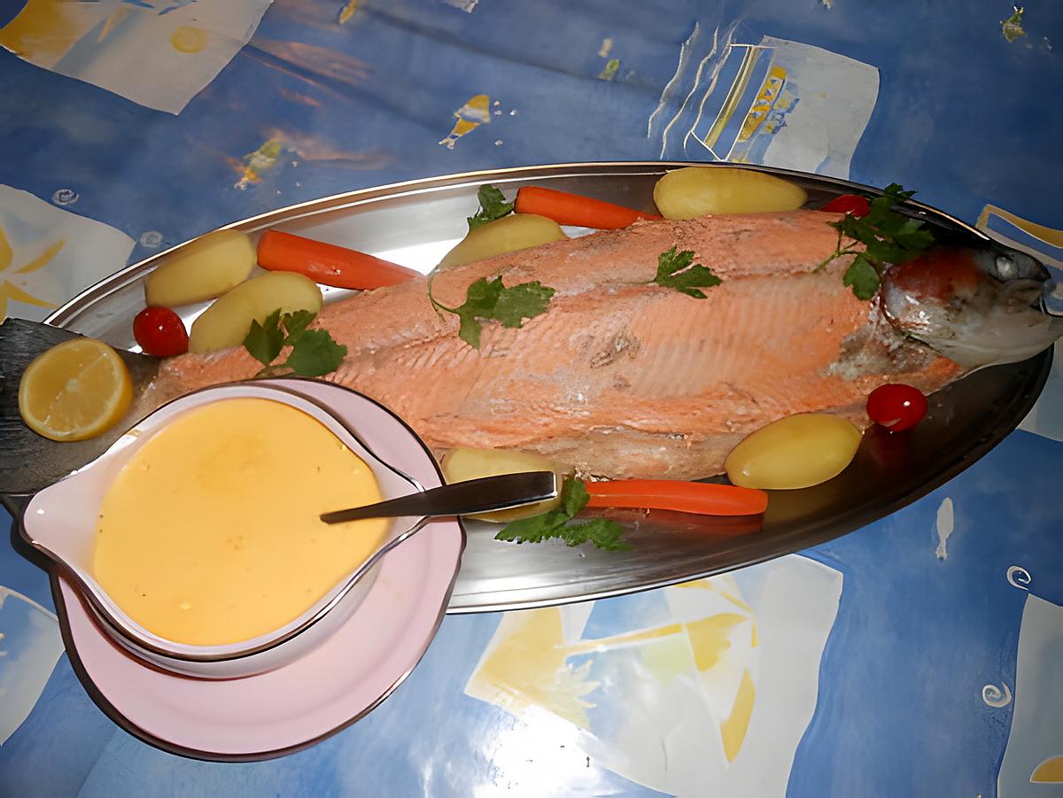 recette Truite de mer sauce hollandaise