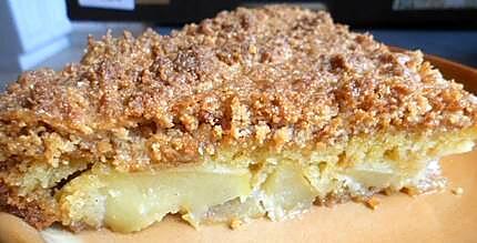 recette Gâteau aux pommes en habit croustillant