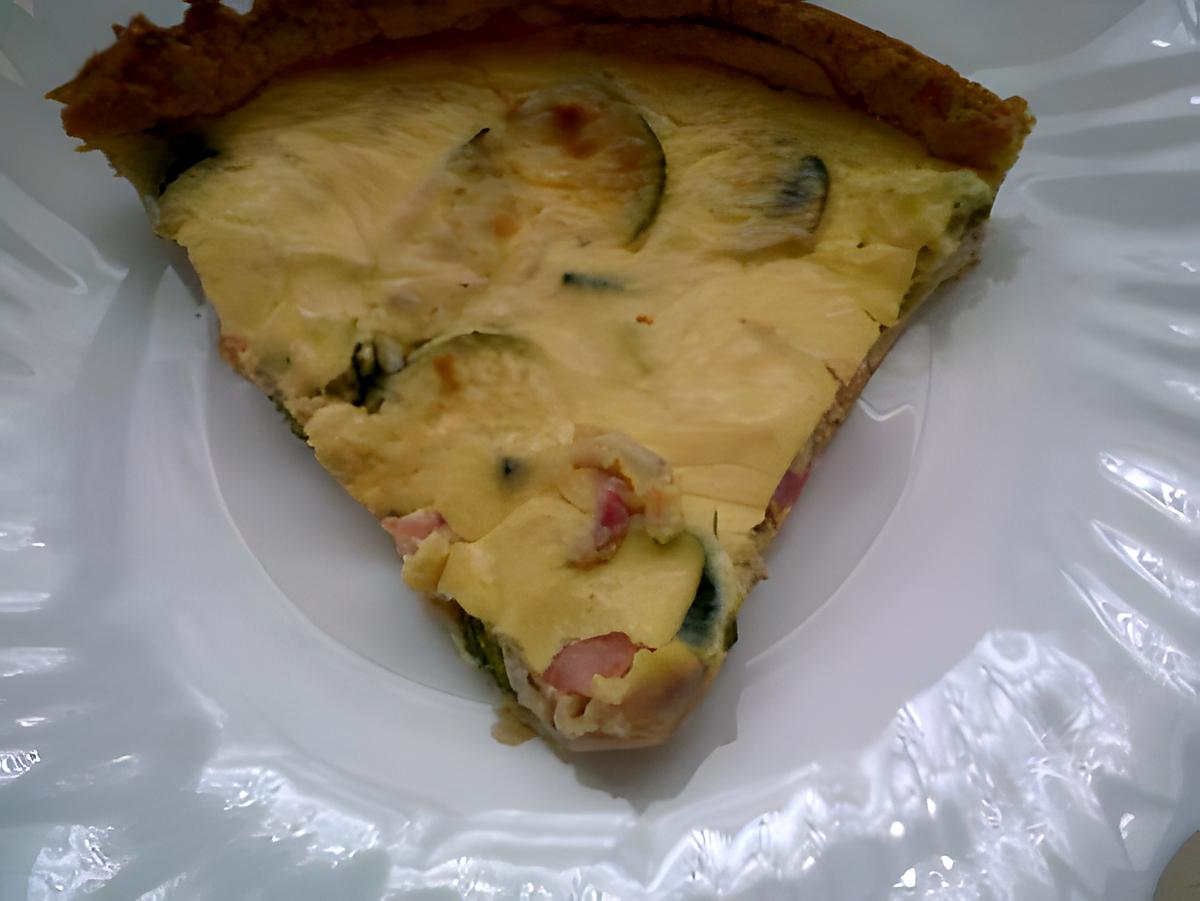 recette Quiche extra jambon/courgette/champignons