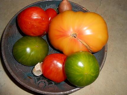 recette Salade de tomates en couleur