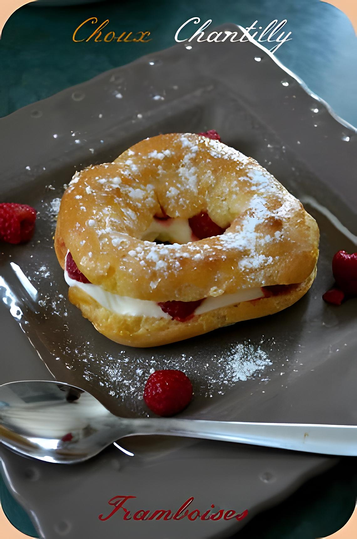 recette Choux chantilly framboises