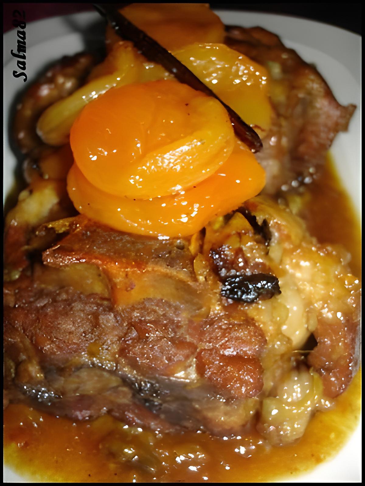 recette Tajine de viande aux abricots sec