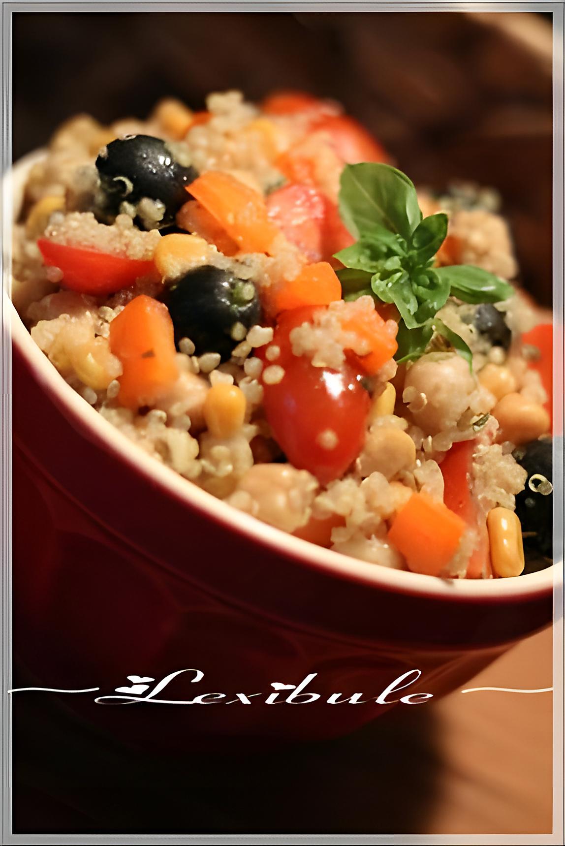 recette ~Salade de quinoa et de légumes (sans gluten)~