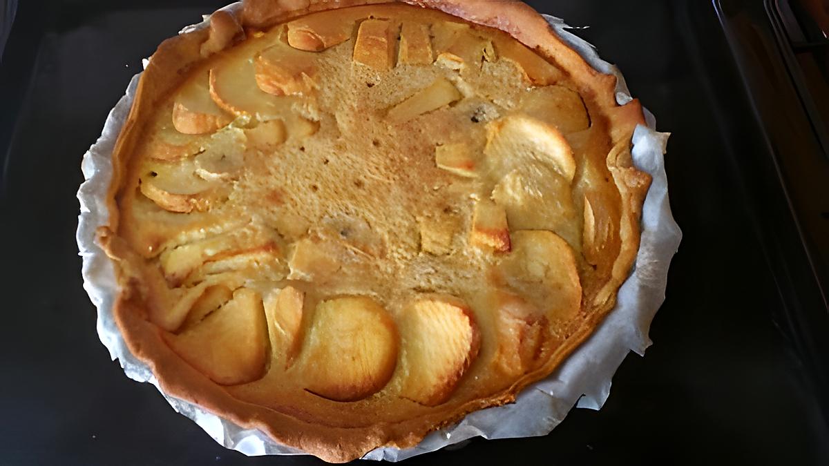 recette Tarte aux pommes et bananes