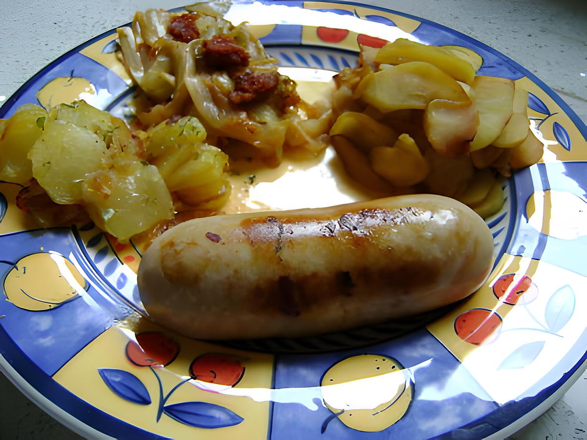 recette méli mélo avec boudin blanc