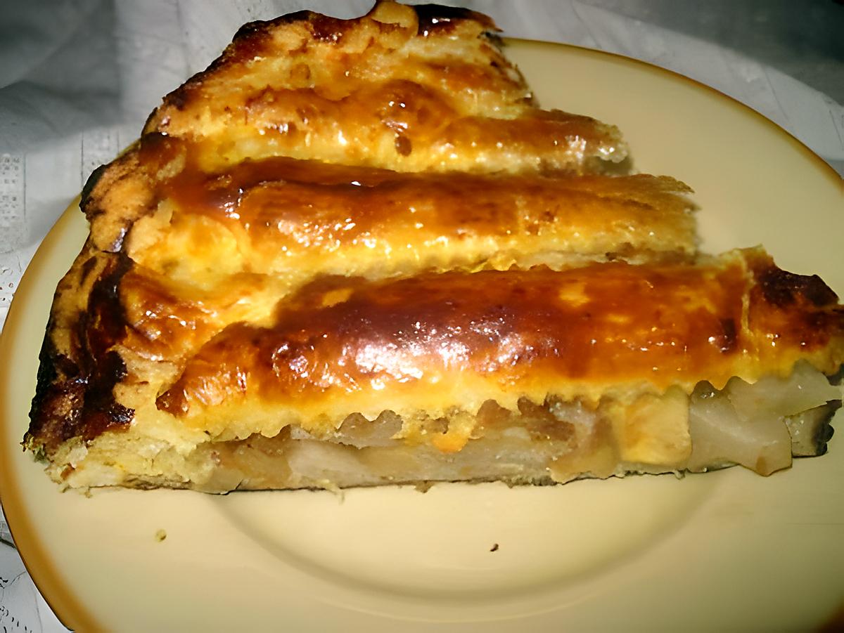 recette Tourte aux pommes et poires.